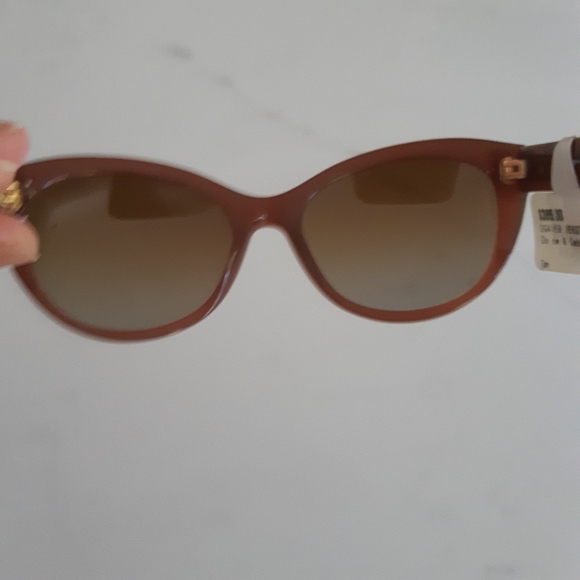 Authentic Dolce & Gabbana sunglasses. Gold rose detail on arms. Burnt br… - Picture 5 of 9